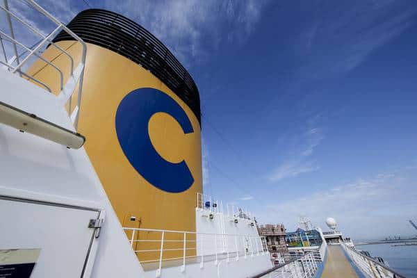 The Costa Diadema ship, home base for the initiative sponsored by Kinder and Costa Crociere to promote the ‘‘Joy of moving’‘ – Civitavecchia, May 10, 2019. ANSA/FABIO FRUSTACI